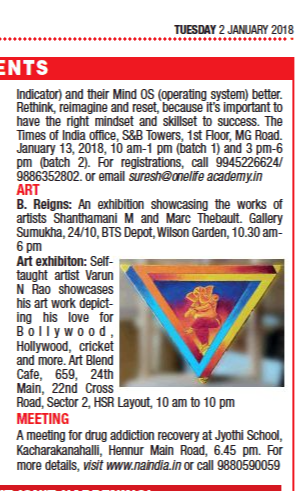 2nd January 2018 in Bangalore Times
