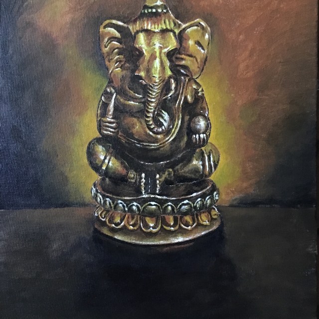 Acrylic Painting - Lord Ganesha