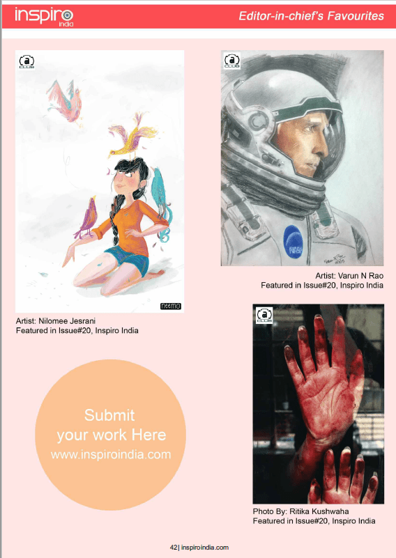 Featured in Inspiro India Magazine&nbsp;Issue#21