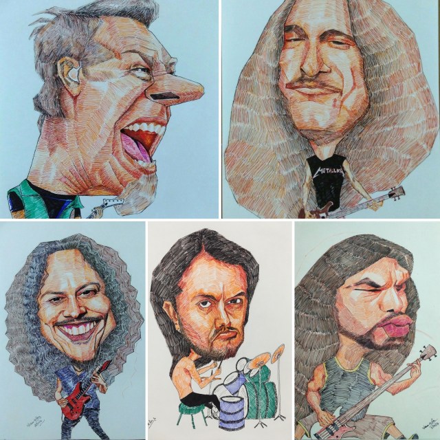 Story behind Caricatures of Metallica Band&nbsp;members